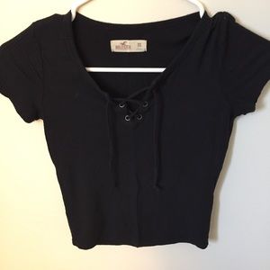 black ripped tee